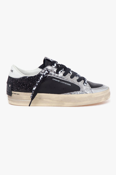 Sneaker Sk8 Deluxe in pelle e glitter