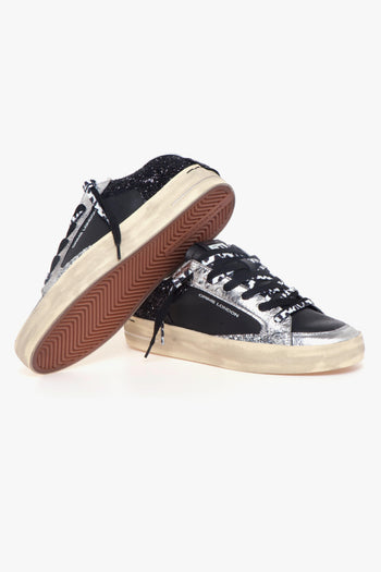 Sneaker Sk8 Deluxe in pelle e glitter - 4