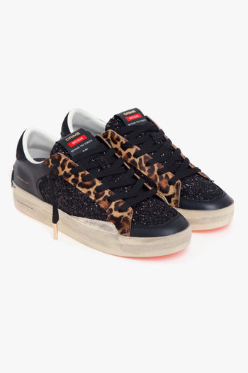 Sneaker Sk8 Deluxe in pelle e glitter - 2