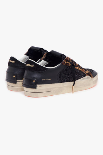 Sneaker Sk8 Deluxe in pelle e glitter - 3