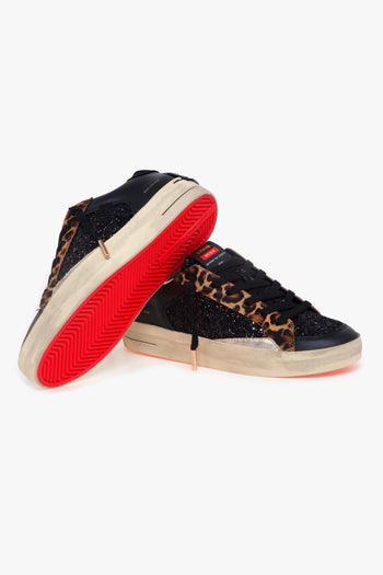 Sneaker Sk8 Deluxe in pelle e glitter - 4