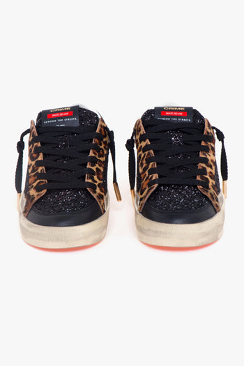 Sneaker Sk8 Deluxe in pelle e glitter - 5