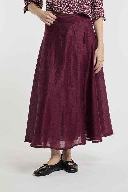 , gonna lunga svasata "Nippon" in ramiè