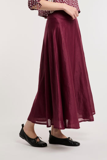 , gonna lunga svasata "Nippon" in ramiè - 4