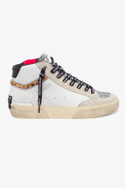 Sneaker Sk8 Recut High in pelle e glitter