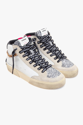 Sneaker Sk8 Recut High in pelle e glitter - 2