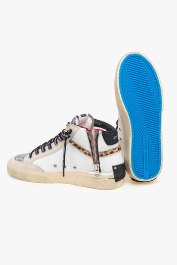 Sneaker Sk8 Recut High in pelle e glitter - 4