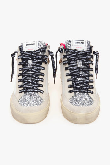 Sneaker Sk8 Recut High in pelle e glitter - 5