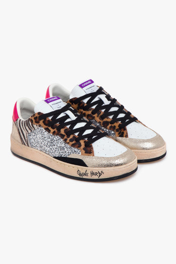 Sneaker Chelsea in pelle tessuto - 2