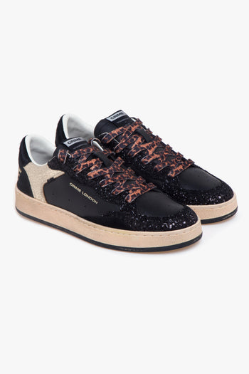 Sneaker Chelsea in pelle e glitter - 2
