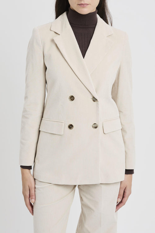 Blazer "Valery" in velluto a coste stretch