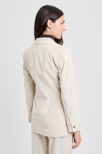 Blazer "Valery" in velluto a coste stretch - 6