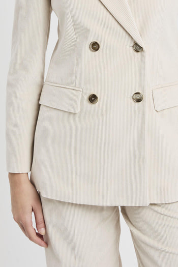 Blazer "Valery" in velluto a coste stretch - 7