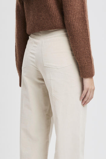 Pantalone a palazzo "Susina" in velluto - 6