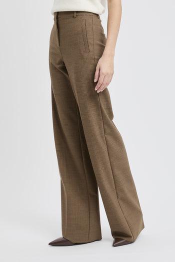 Pantalone a palazzo "Tales" in tessuto con piega - 2