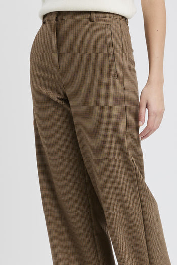 Pantalone a palazzo "Tales" in tessuto con piega - 3