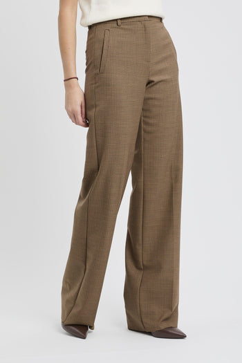 Pantalone a palazzo "Tales" in tessuto con piega - 4