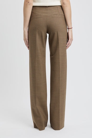 Pantalone a palazzo "Tales" in tessuto con piega - 5