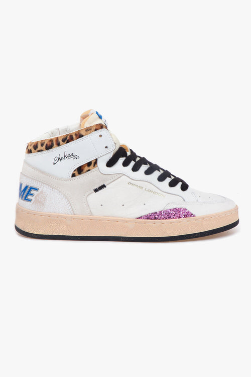 Sneaker "Chelasea Hi" in pelle BIANCO