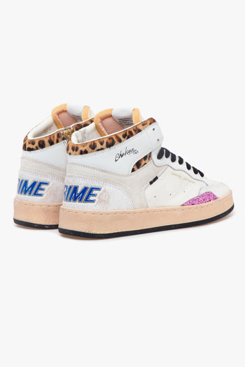 Sneaker "Chelasea Hi" in pelle BIANCO - 3