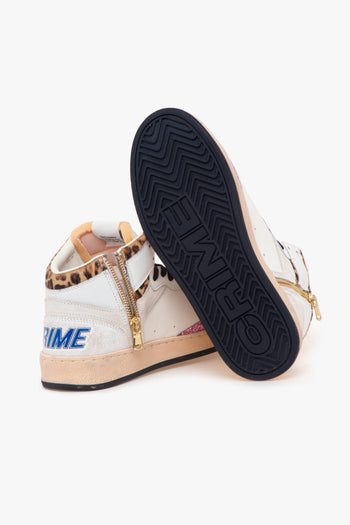 Sneaker "Chelasea Hi" in pelle BIANCO - 4