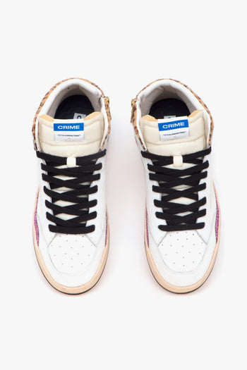 Sneaker "Chelasea Hi" in pelle BIANCO - 5