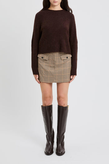 Maglia girocollo "Tania" in alpaca stretch - 2