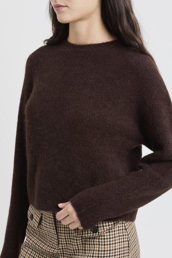 Maglia girocollo "Tania" in alpaca stretch - 4