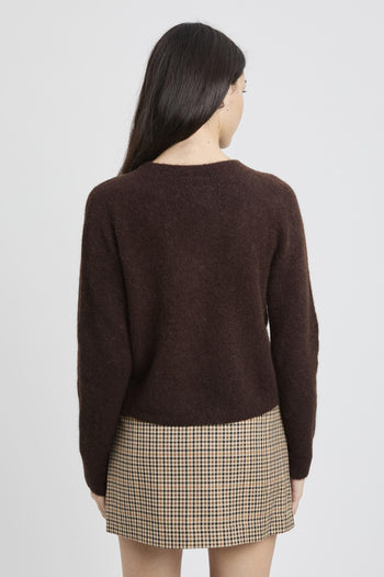 Maglia girocollo "Tania" in alpaca stretch - 6