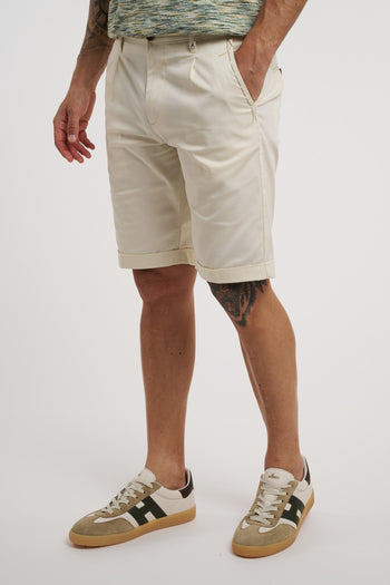 Pantalone corto in cotone elasticizzato - 2