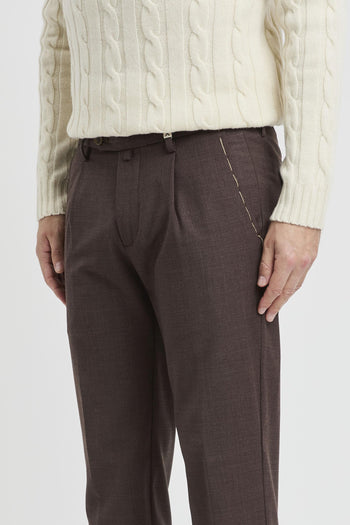 Pantalone chino in misto lana - 4