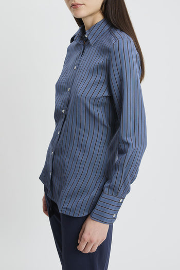 Camicia a righe in viscosa (Mod. MLLFOLK) - 2
