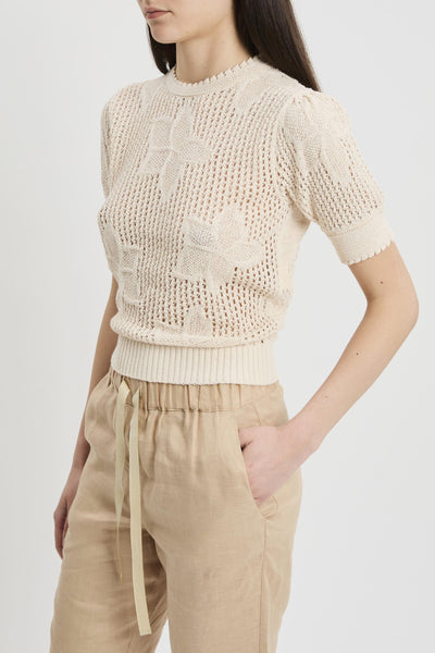 Maglia girocollo in cotone punto rete con manica corta (Mod. MLLFUNGO)