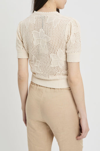 Maglia girocollo in cotone punto rete con manica corta (Mod. MLLFUNGO) - 5