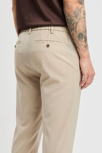 Pantalone in fresco di lana con coulisse - 3