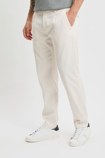 Pantalone in cotone con pence - 2