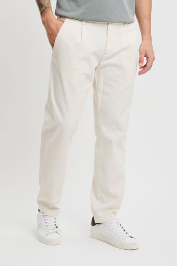 Pantalone in cotone con pence - 3