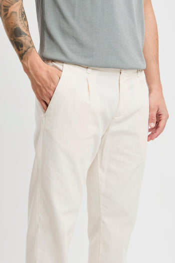 Pantalone in cotone con pence - 4