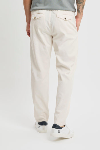Pantalone in cotone con pence - 5