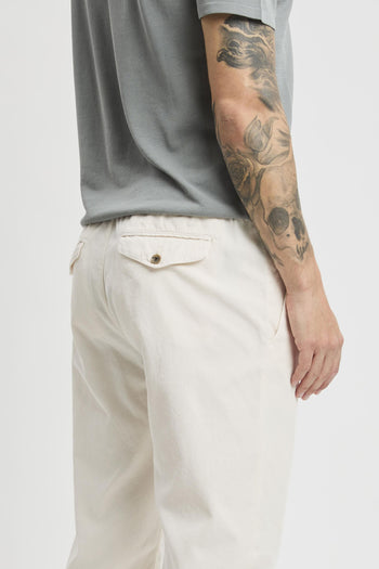 Pantalone in cotone con pence - 6