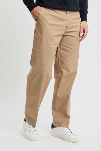 Pantalone lungo in cotone misto tencel