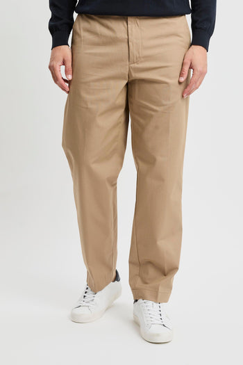Pantalone lungo in cotone misto tencel - 2