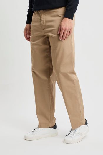 Pantalone lungo in cotone misto tencel - 3