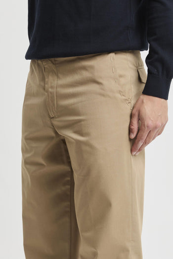 Pantalone lungo in cotone misto tencel - 4
