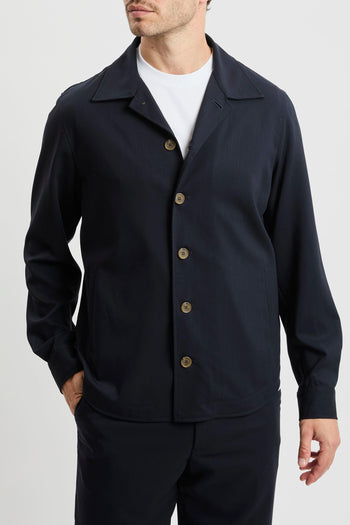 Overshirt in fresco di lana - 4