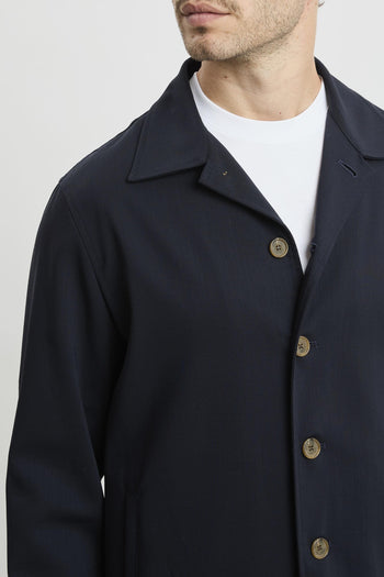 Overshirt in fresco di lana - 5