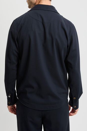 Overshirt in fresco di lana - 8