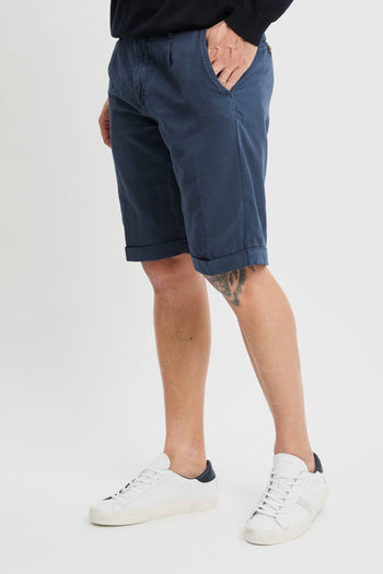 Pantalone corto in lyocell misto lino washed - 5