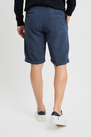 Pantalone corto in lyocell misto lino washed - 7