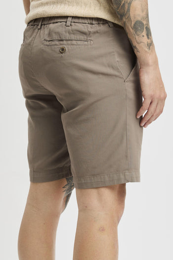 Pantalone corto in cotone con coulisse - 7